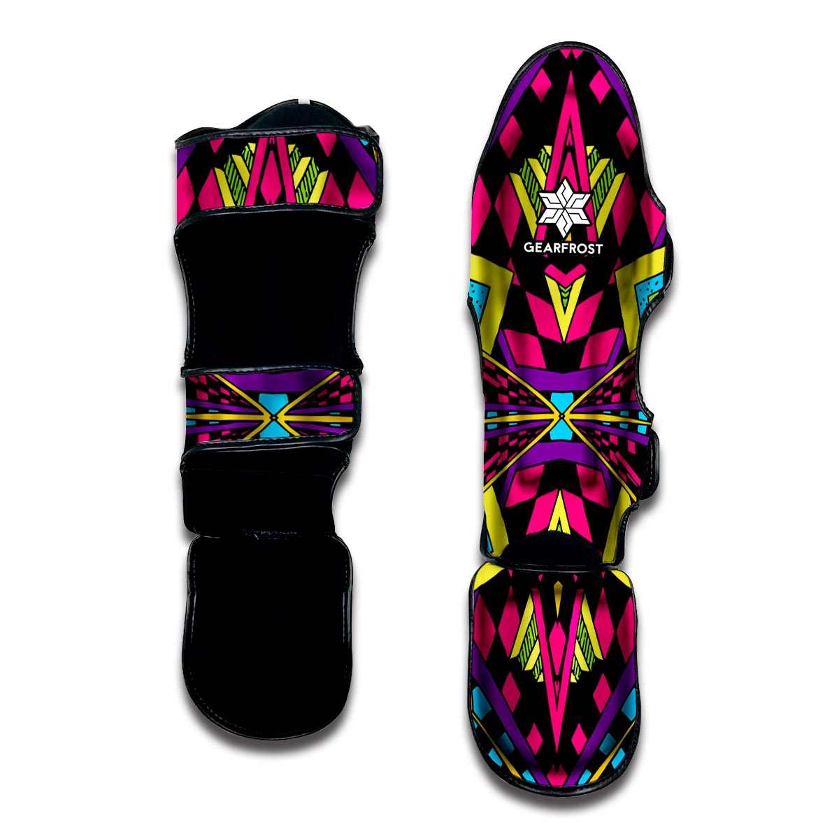 Psychedelic Ethnic Trippy Print Muay Thai Shin Guard