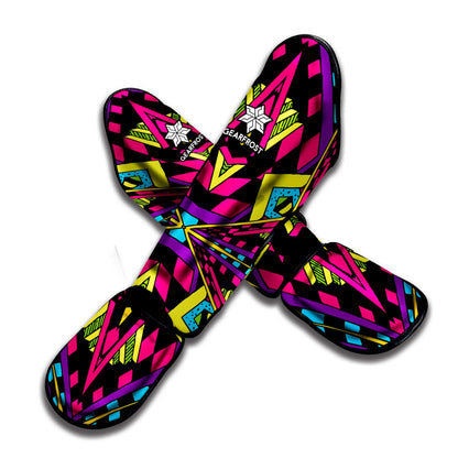 Psychedelic Ethnic Trippy Print Muay Thai Shin Guard
