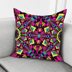 Psychedelic Ethnic Trippy Print Pillow Cover