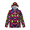 Psychedelic Ethnic Trippy Print Pullover Hoodie