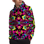 Psychedelic Ethnic Trippy Print Pullover Hoodie