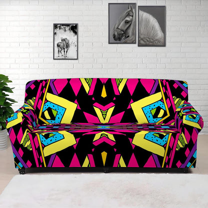 Psychedelic Ethnic Trippy Print Sofa Cover