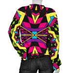 Psychedelic Ethnic Trippy Print Women's Crewneck Sweatshirt GearFrost
