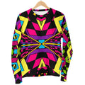 Psychedelic Ethnic Trippy Print Women's Crewneck Sweatshirt