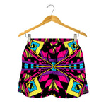 Psychedelic Ethnic Trippy Print Women's Shorts
