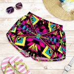 Psychedelic Ethnic Trippy Print Women's Shorts