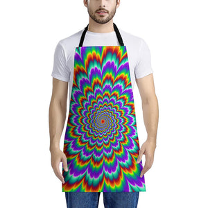 Psychedelic Expansion Optical Illusion Apron