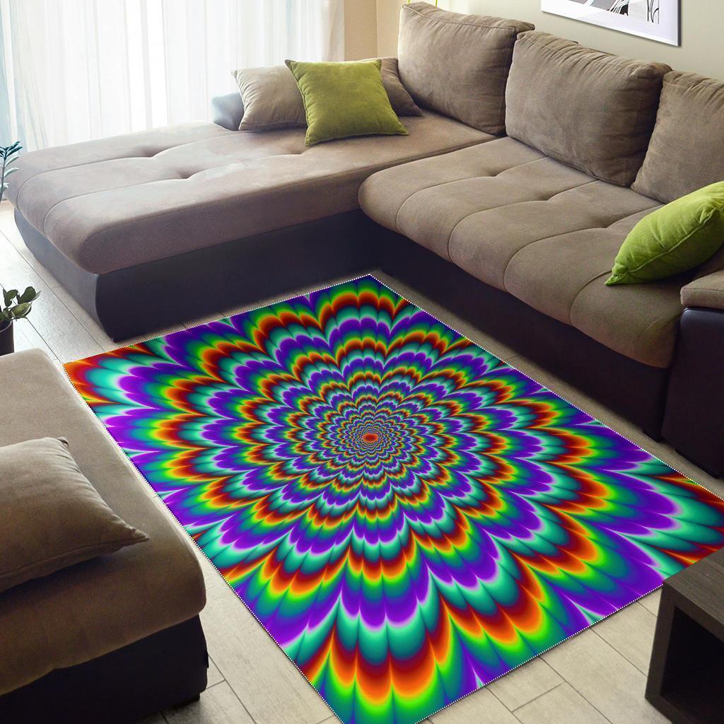 Psychedelic Expansion Optical Illusion Area Rug GearFrost