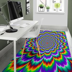 Psychedelic Expansion Optical Illusion Area Rug GearFrost