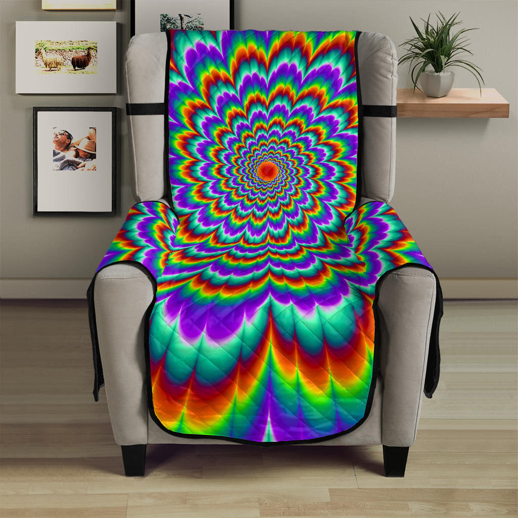 Psychedelic Expansion Optical Illusion Armchair Protector