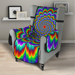 Psychedelic Expansion Optical Illusion Armchair Protector