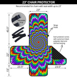 Psychedelic Expansion Optical Illusion Armchair Protector