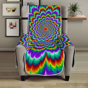 Psychedelic Expansion Optical Illusion Armchair Protector