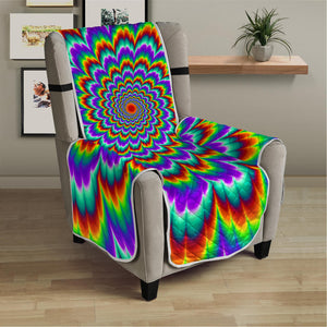 Psychedelic Expansion Optical Illusion Armchair Protector