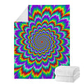 Psychedelic Expansion Optical Illusion Blanket