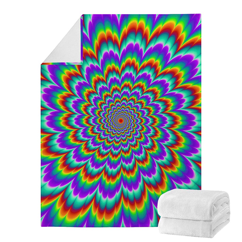 Psychedelic Expansion Optical Illusion Blanket