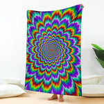 Psychedelic Expansion Optical Illusion Blanket