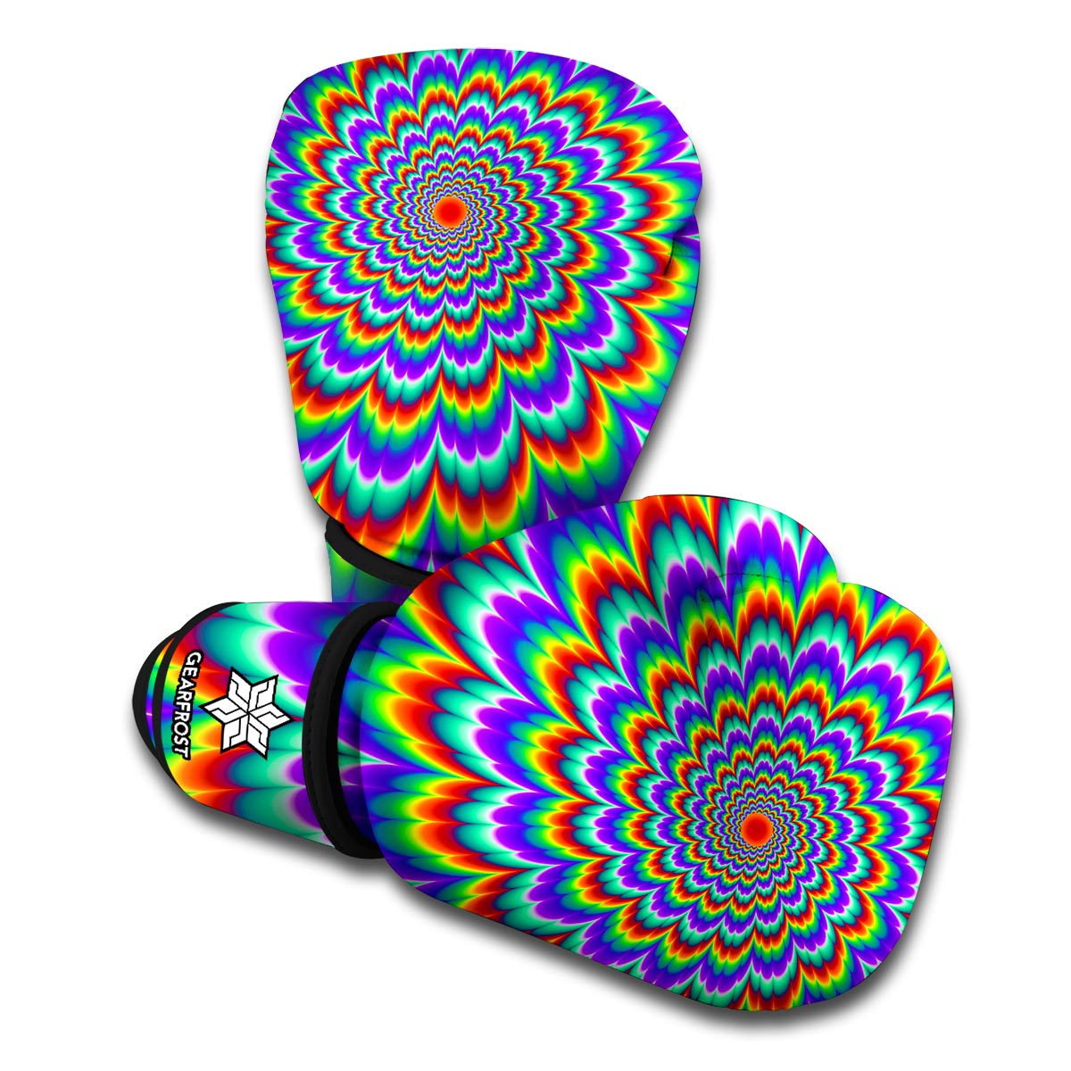 Psychedelic Expansion Optical Illusion Boxing Gloves