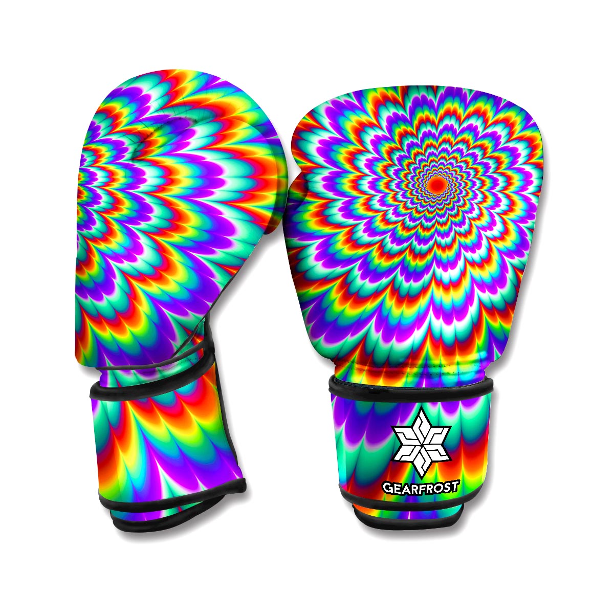 Psychedelic Expansion Optical Illusion Boxing Gloves