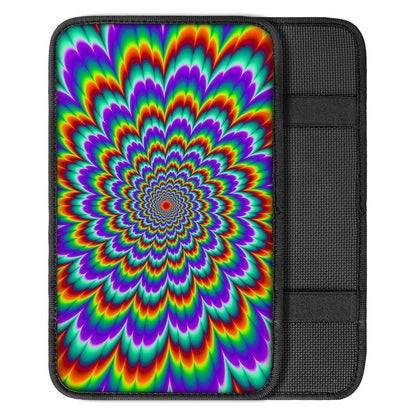 Psychedelic Expansion Optical Illusion Car Center Console Cover
