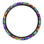 Psychedelic Expansion Optical Illusion Car Steering Wheel Cover
