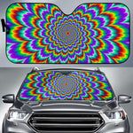 Psychedelic Expansion Optical Illusion Car Sun Shade GearFrost
