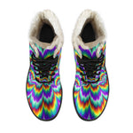 Psychedelic Expansion Optical Illusion Comfy Boots GearFrost
