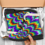 Psychedelic Expansion Optical Illusion Comfy Boots GearFrost