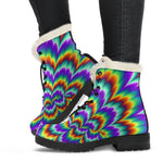 Psychedelic Expansion Optical Illusion Comfy Boots GearFrost