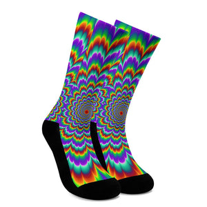 Psychedelic Expansion Optical Illusion Crew Socks