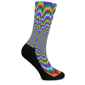 Psychedelic Expansion Optical Illusion Crew Socks