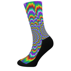 Psychedelic Expansion Optical Illusion Crew Socks