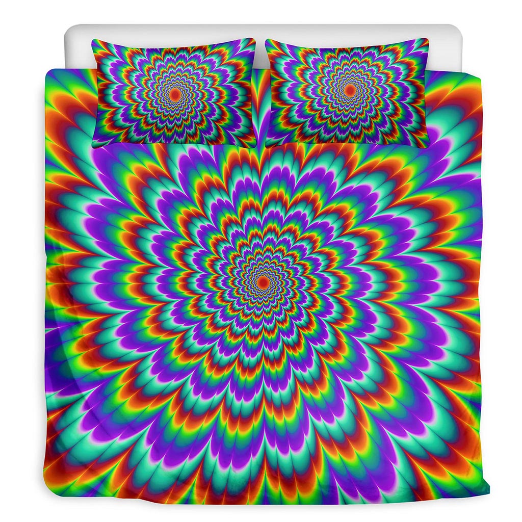 Psychedelic Expansion Optical Illusion Duvet Cover Bedding Set