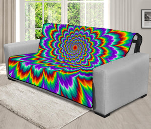 Psychedelic Expansion Optical Illusion Futon Protector