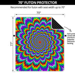 Psychedelic Expansion Optical Illusion Futon Protector