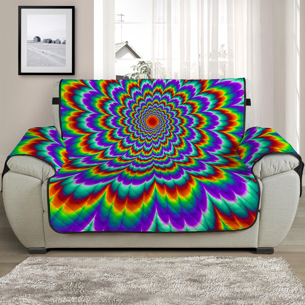 Psychedelic Expansion Optical Illusion Half Sofa Protector