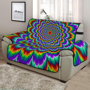 Psychedelic Expansion Optical Illusion Half Sofa Protector