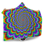 Psychedelic Expansion Optical Illusion Hooded Blanket