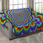 Psychedelic Expansion Optical Illusion Loveseat Protector