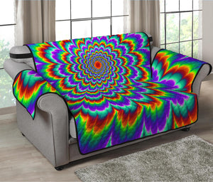 Psychedelic Expansion Optical Illusion Loveseat Protector