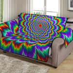 Psychedelic Expansion Optical Illusion Loveseat Protector