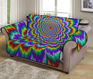 Psychedelic Expansion Optical Illusion Loveseat Protector