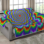 Psychedelic Expansion Optical Illusion Loveseat Protector