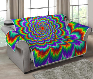 Psychedelic Expansion Optical Illusion Loveseat Protector