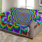 Psychedelic Expansion Optical Illusion Loveseat Protector