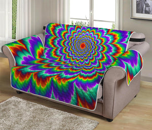 Psychedelic Expansion Optical Illusion Loveseat Protector