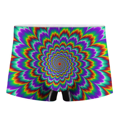 Psychedelic Expansion Optical Illusion Men's Boxer Briefs