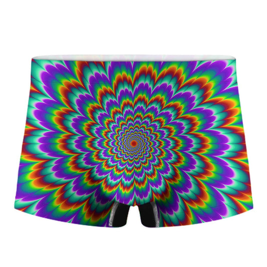 Psychedelic Expansion Optical Illusion Men's Boxer Briefs