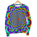 Psychedelic Expansion Optical Illusion Men's Crewneck Sweatshirt