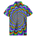 Psychedelic Expansion Optical Illusion Men's Short Sleeve Shirt